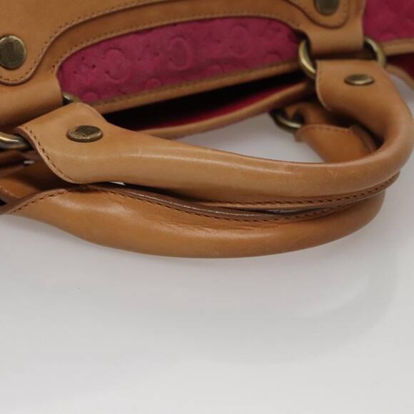 CELINE C Macadam Canvas Boogie Bag Hand Bag Pink - Picture 7 of 13